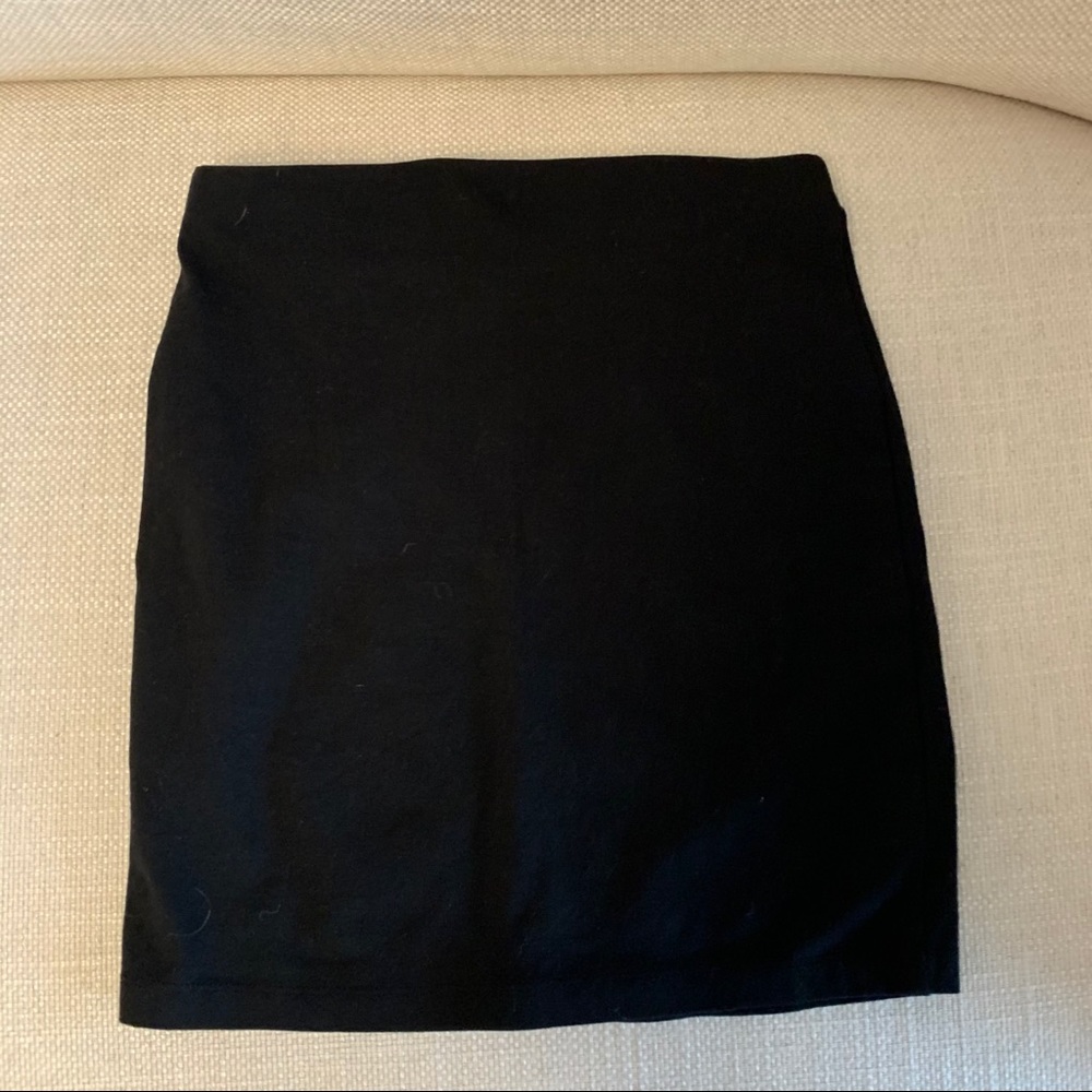 Black miniskirt